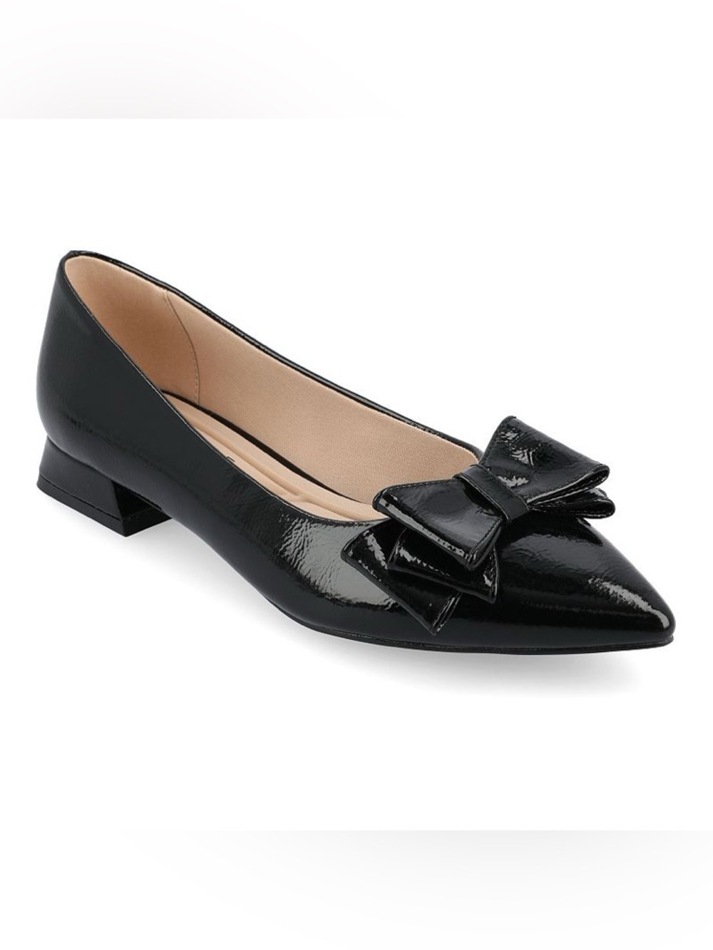Journee Collection Women's Ophelia Bow Block Heel Dress Flats- Size 10M